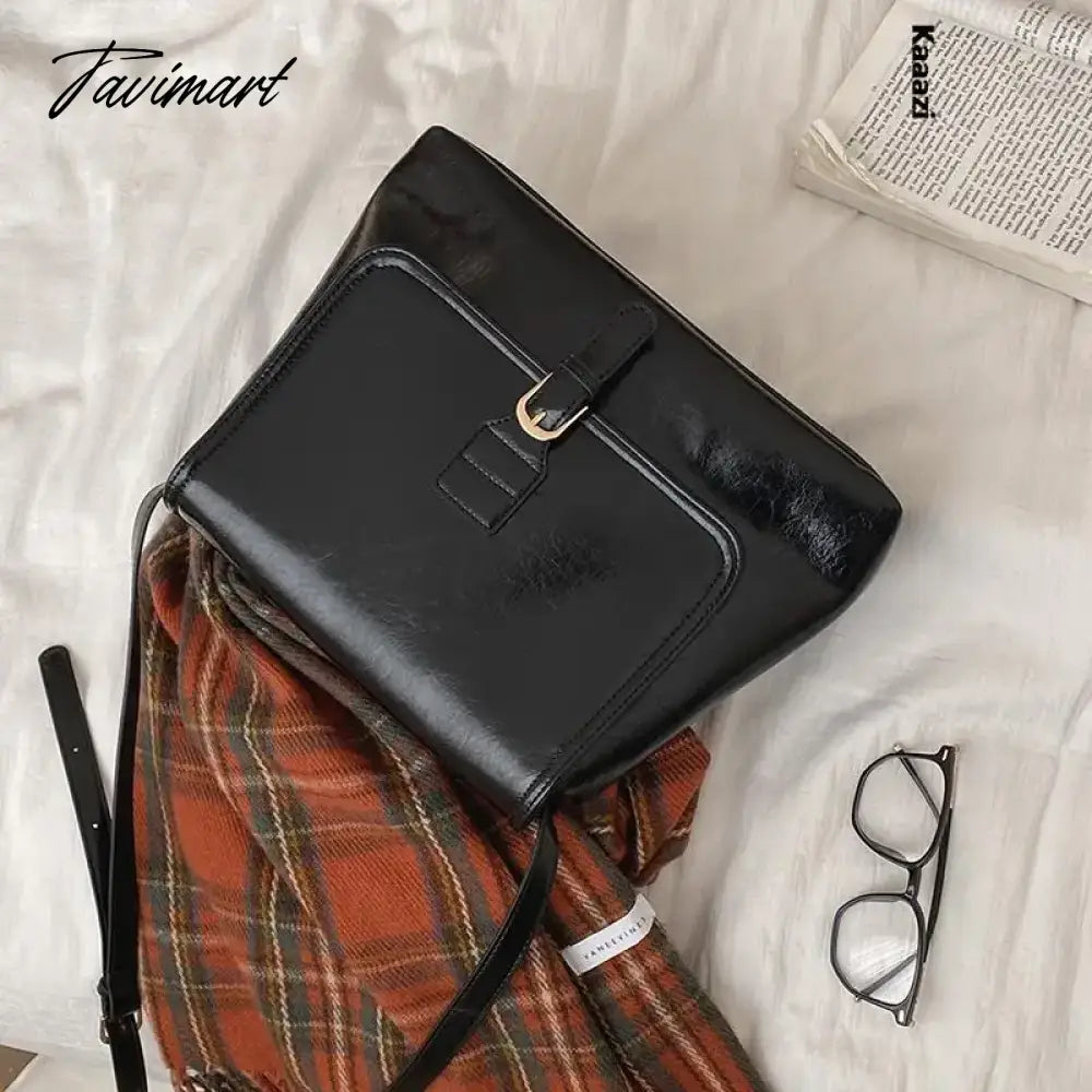 Vintage Red Classic Large Capacity New Handbag Casual Versatile Women's Shoulder Bags Luxury Designer Crossbody Bag Trend