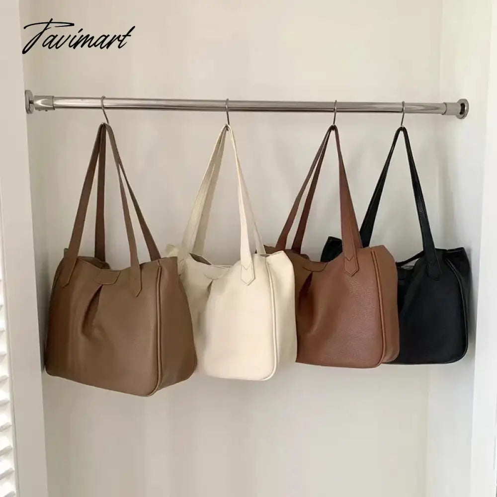 Winter Soft PU Leather Bags Retro Exquisite Ladies Square Totes Original Fold Women's Natural Handbag Female Women's Handbags