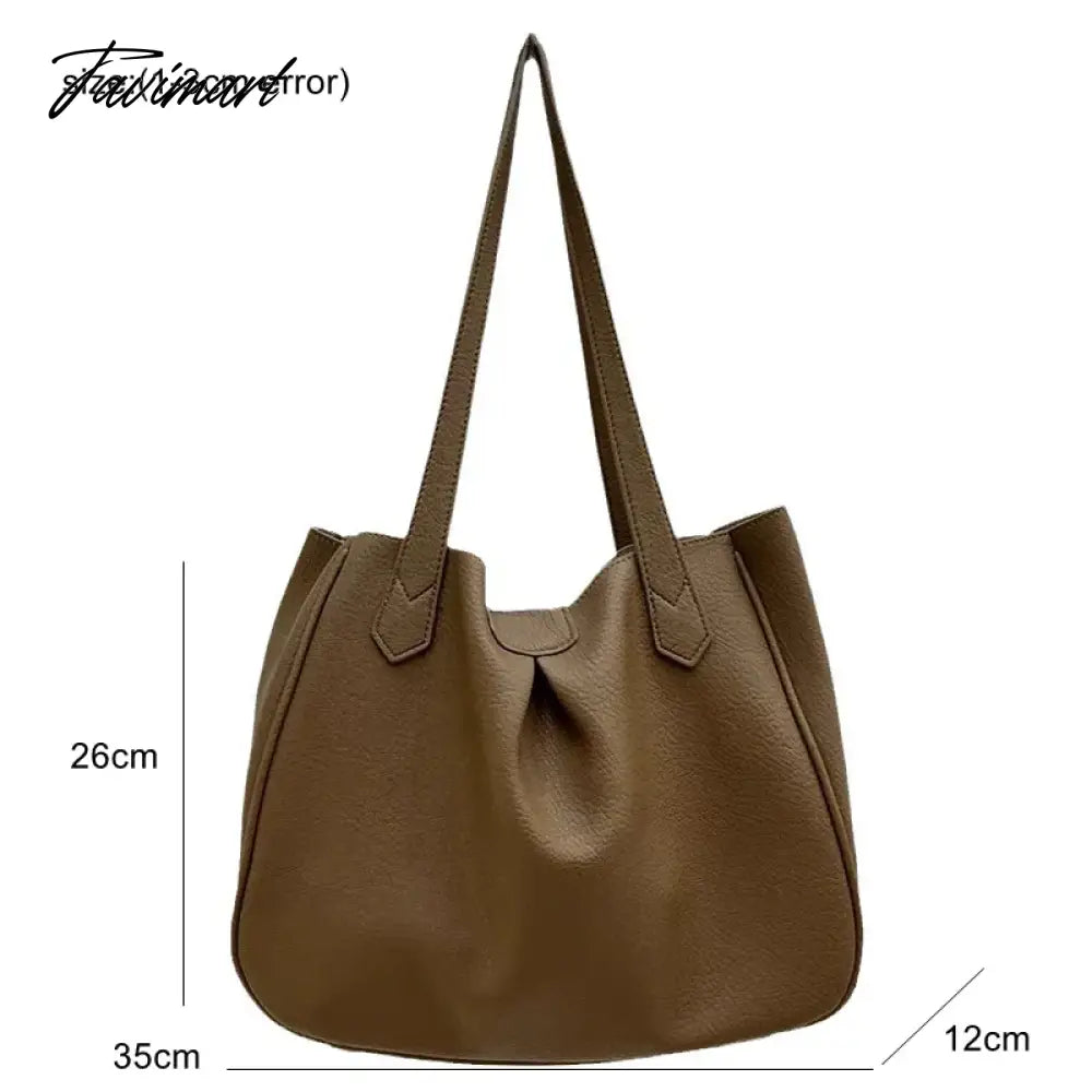 Winter Soft PU Leather Bags Retro Exquisite Ladies Square Totes Original Fold Women's Natural Handbag Female Women's Handbags
