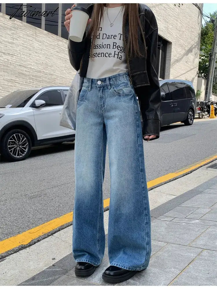 Woman Jeans American Style Denim Gyaru Pants New Trend Trousers All-match Sweatpants Streetwear Cargo Pants Bell Bottoms