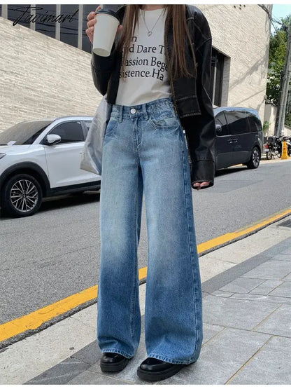Woman Jeans American Style Denim Gyaru Pants New Trend Trousers All-match Sweatpants Streetwear Cargo Pants Bell Bottoms