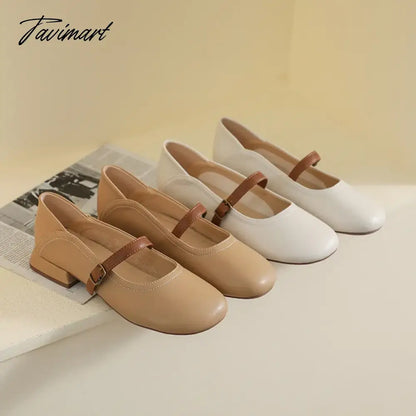 woman mary jane shoes fashion brand design work office and banquet Spring and Autumn Casual Outerwear Large size 41-43 low heel