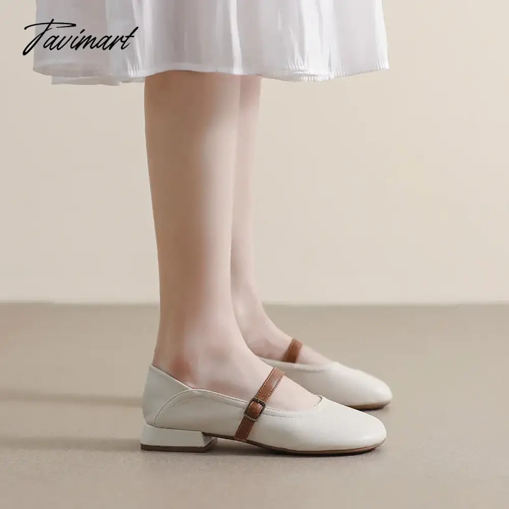 woman mary jane shoes fashion brand design work office and banquet Spring and Autumn Casual Outerwear Large size 41-43 low heel