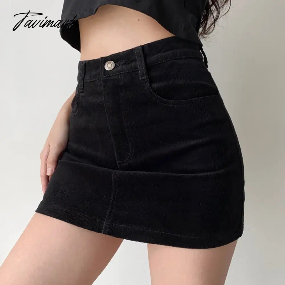Women Corduroy Original Super Mini Skirt юбка с вельветом