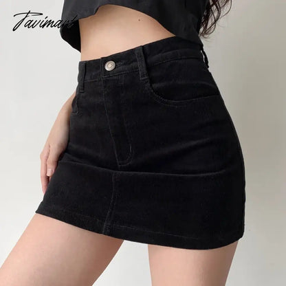 Women Corduroy Original Super Mini Skirt юбка с вельветом