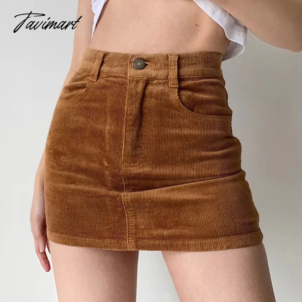 Women Corduroy Original Super Mini Skirt юбка с вельветом