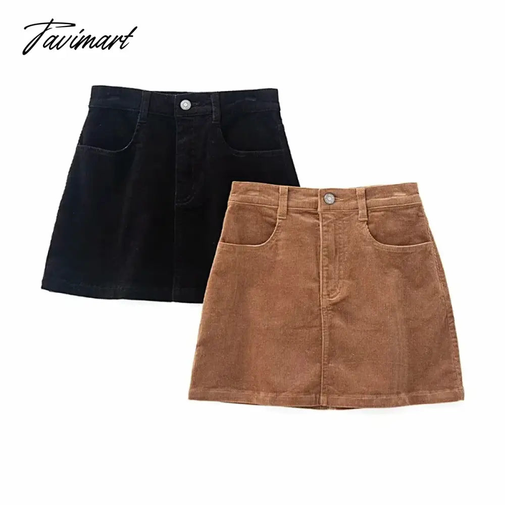 Women Corduroy Original Super Mini Skirt юбка с вельветом