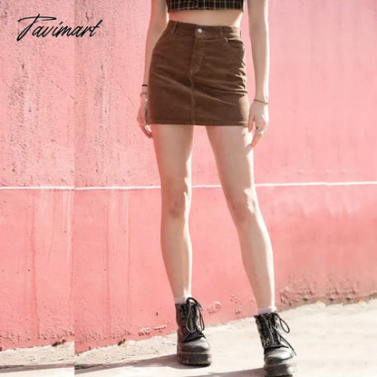 Women Corduroy Original Super Mini Skirt юбка с вельветом