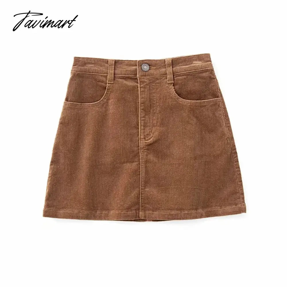 Women Corduroy Original Super Mini Skirt юбка с вельветом