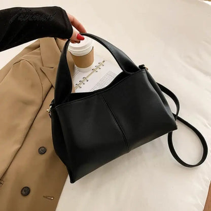 Women handbag 2024 new Brand Trendy Lady Shoulder bags Luxury Totes Soft PU Leather Crossbody Bags bolsas Casual big totes beige