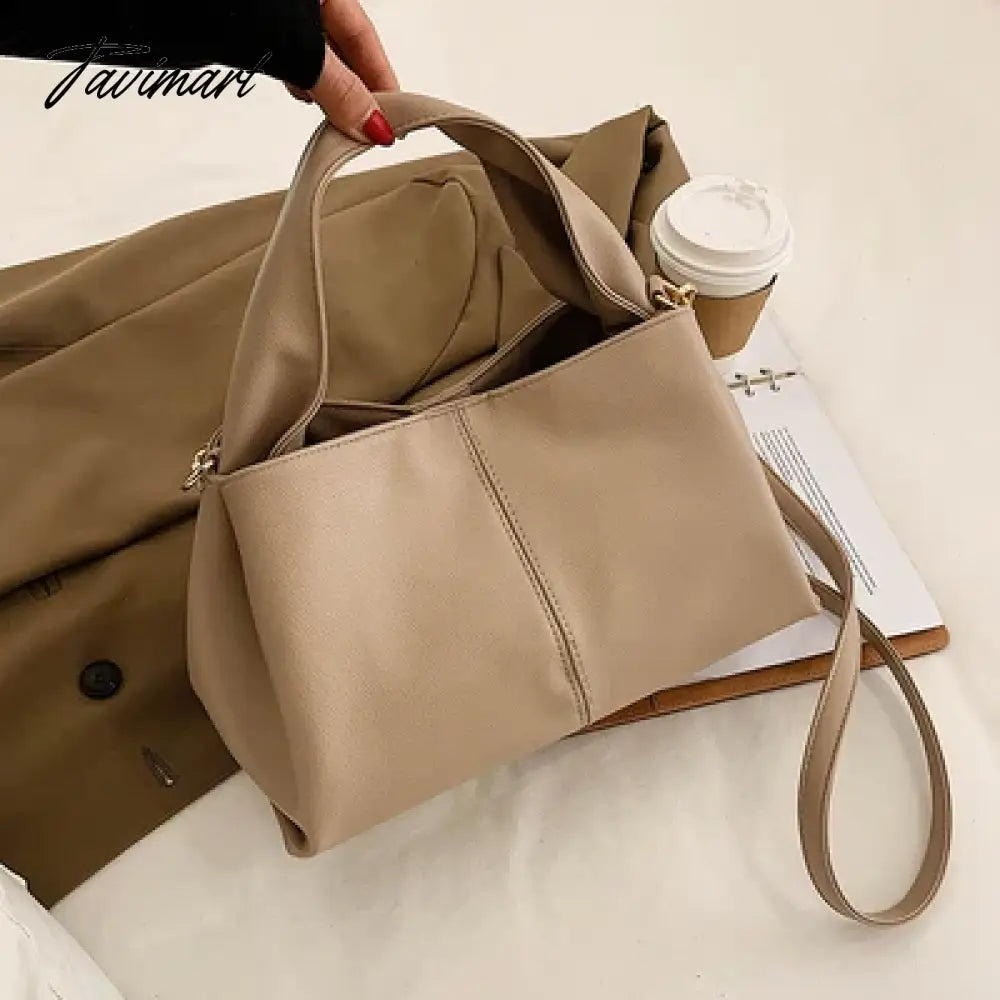Women handbag 2024 new Brand Trendy Lady Shoulder bags Luxury Totes Soft PU Leather Crossbody Bags bolsas Casual big totes beige