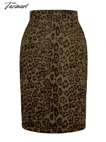 Women Leopard Print Long Skirts Suede Fabric Official Ladies New Wrap Skirt Autumn Elastic High Waisted Maxi Skirts