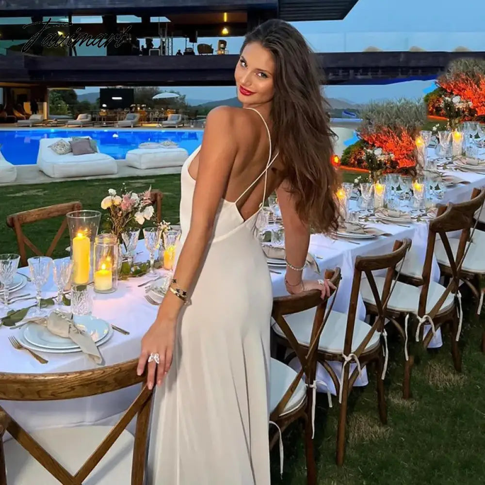 Women's Deep V-Neck Flower Maxi Dress, Sleeveless, Backless, Slip, Long, Evening Robes, Elegant, Party, Club, Sexy