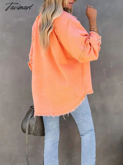 Women Turn Down Collar Shirts Jackets Tops Elegant Femme Casual Loose Solid Coats Autumn Winter Single Breasted Basic Outerwear