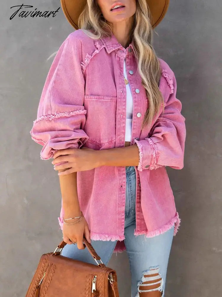 Women Turn Down Collar Shirts Jackets Tops Elegant Femme Casual Loose Solid Coats Autumn Winter Single Breasted Basic Outerwear
