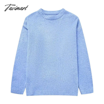 Women's Solid O-neck Pullover Sweaters Autumn Winter Long Sleeve Knitted Jumpers Versatile Fashion Female Warm Fit Knitwear
