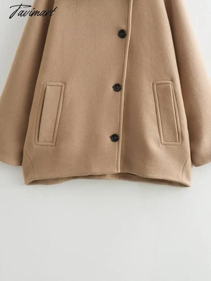 Wool Blends single Breasted Women Jacket Coats Long Sleeved Warm Jacket Coat Autumn Winter Fashion Ladies Outwears