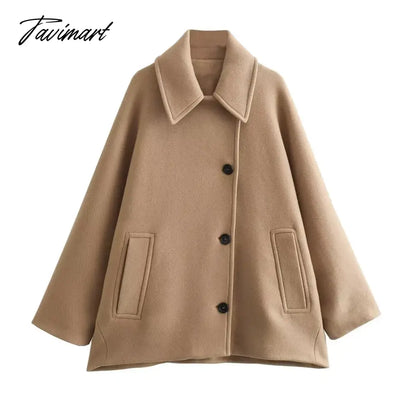 Wool Blends single Breasted Women Jacket Coats Long Sleeved Warm Jacket Coat Autumn Winter Fashion Ladies Outwears