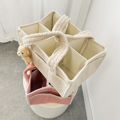 Plush Diaper Caddy Organizer