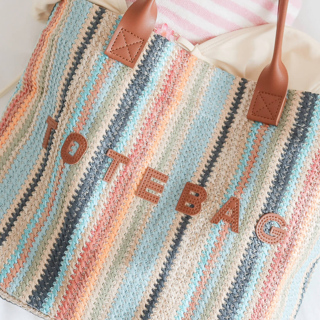 Elise Striped Tote Bag