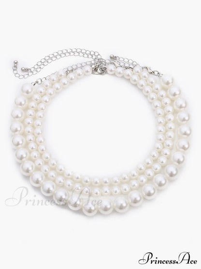 Elegant Layered Pearl Necklace