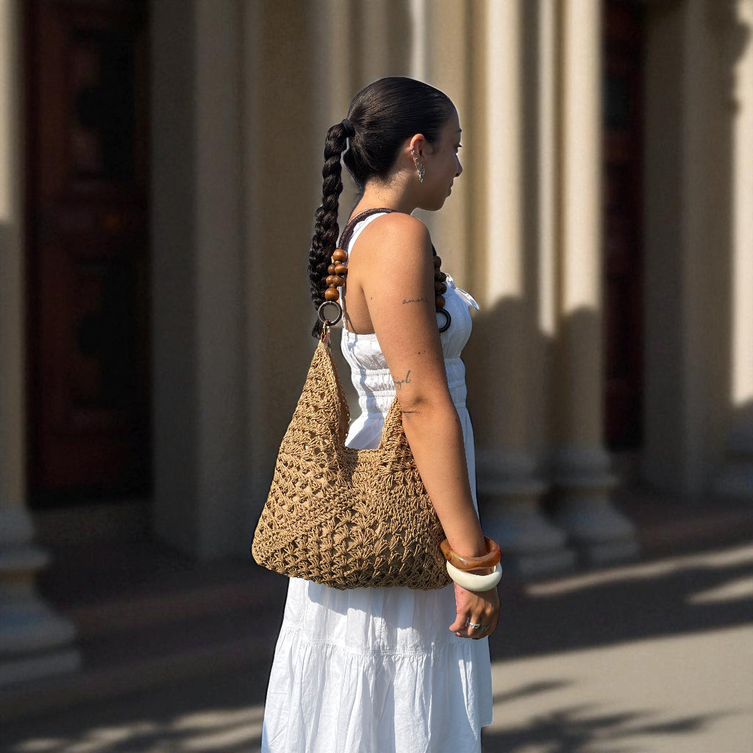 Sofia Woven Tote Bag