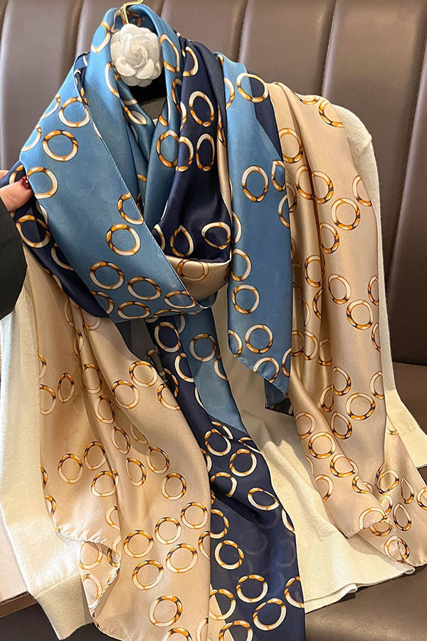 Elegant Imitation Silk Oversized Shawl Scarf