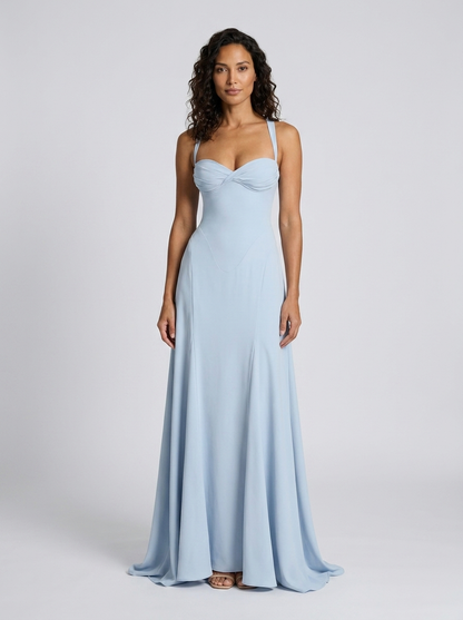 Yara Satin Sweetheart Maxi Dress