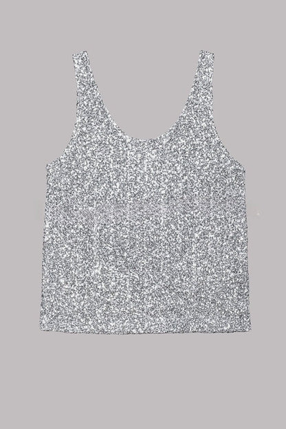 Vacation Luxe Sequin Relaxed Tank Top