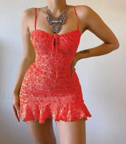Camisole Backless Mini Dress