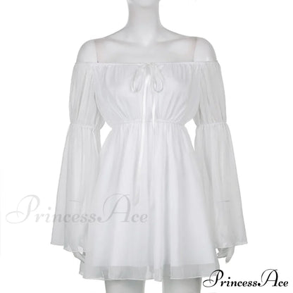 Vintage Flare Sleeve Party Bandage Mini Dress