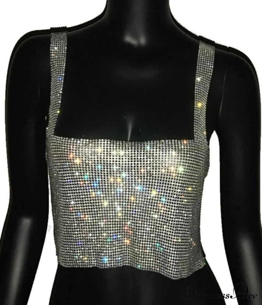 WENDY TOP WITH RHINESTONES