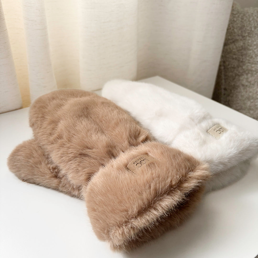 Nordic Plush Mittens
