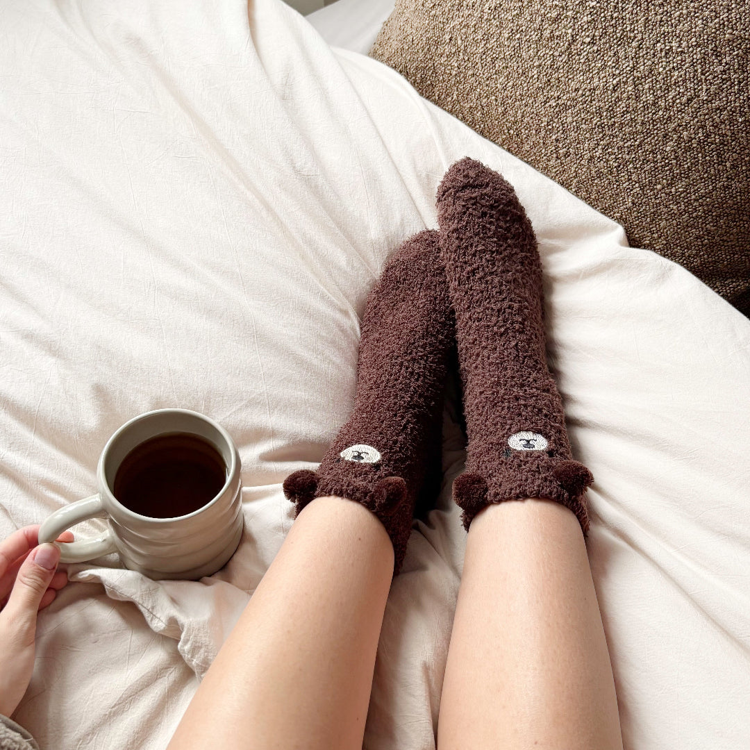 Teddy Bear Fuzzy Socks Pack