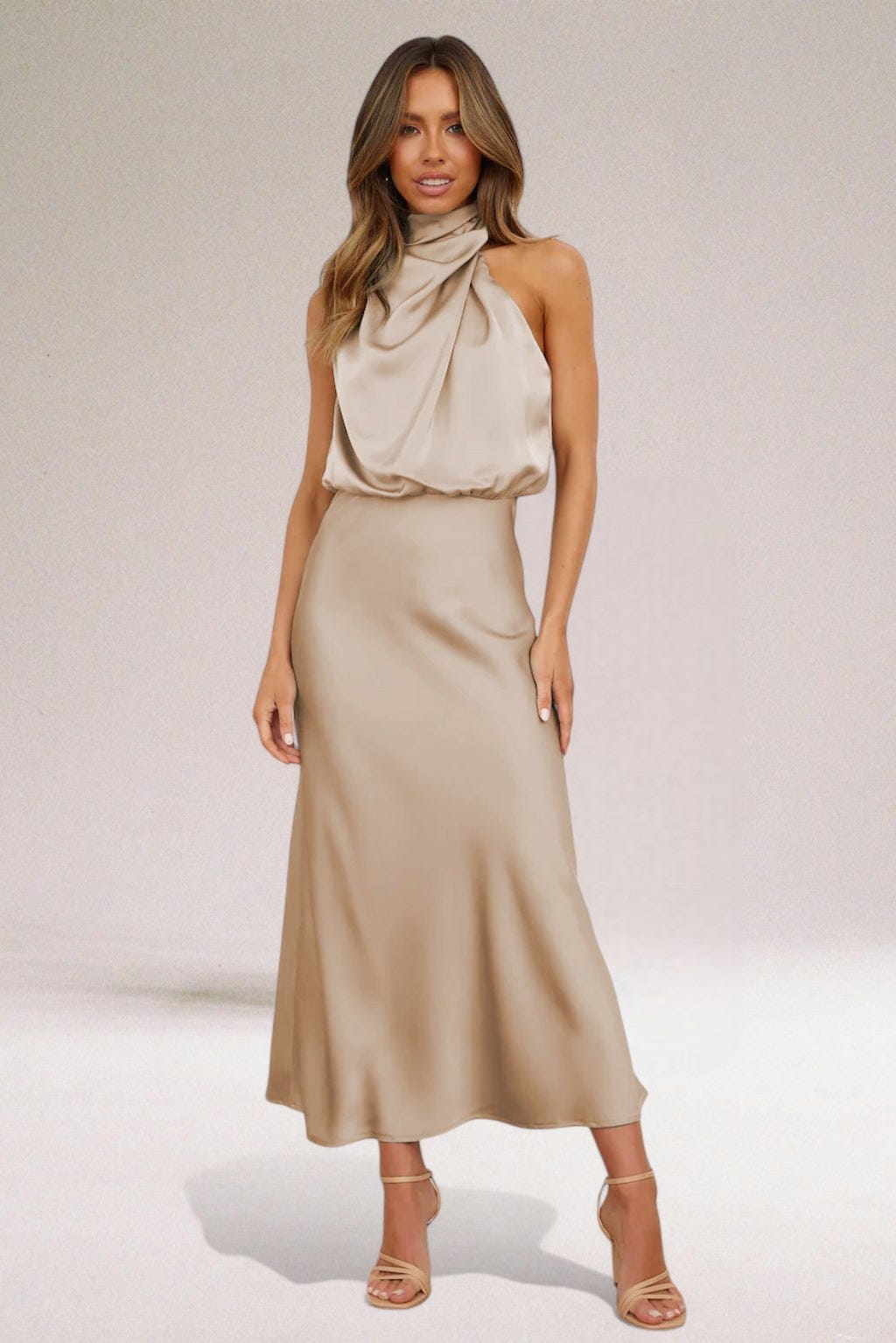 Arden Halter Midi Dress