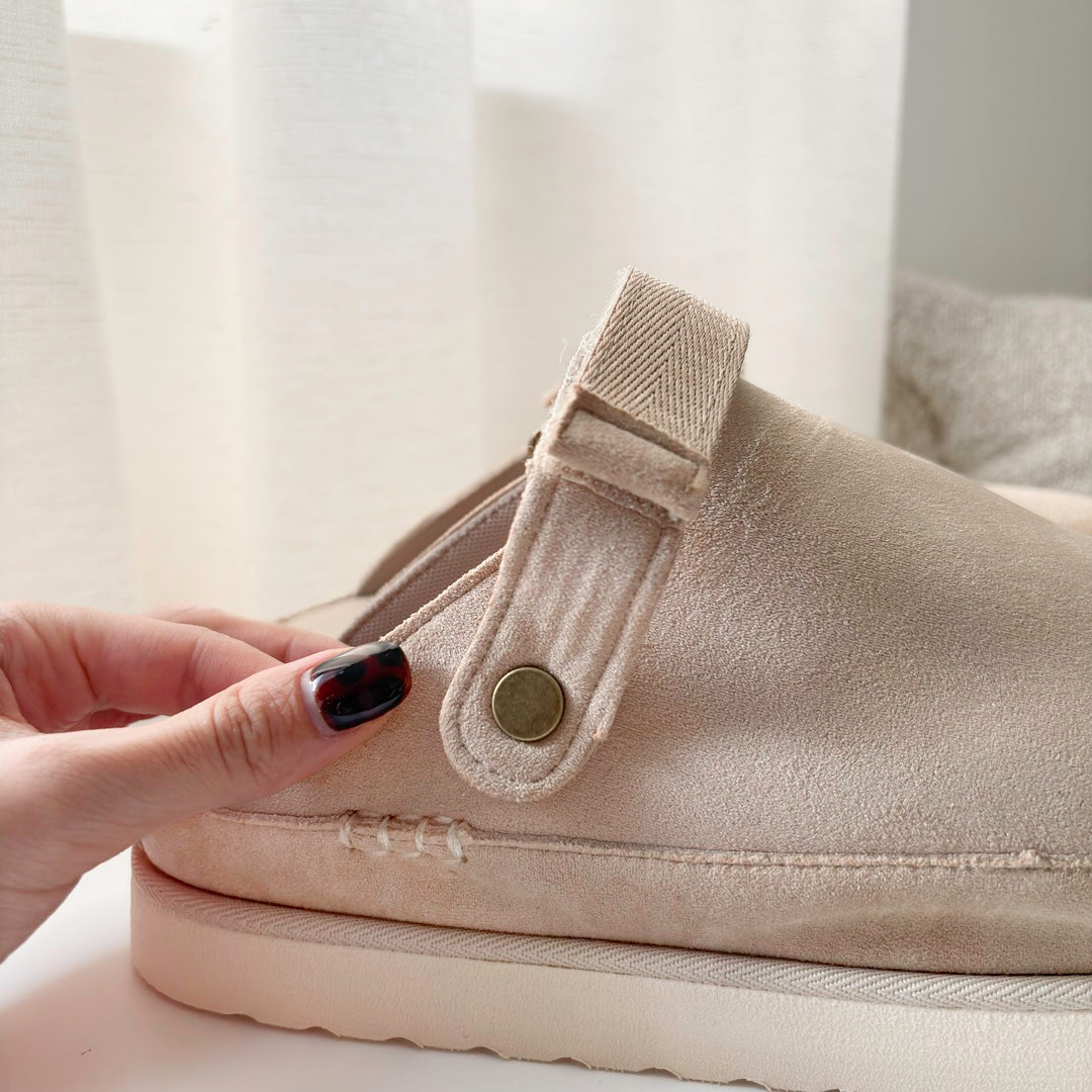 Mia Suede Platform Clogs