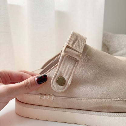 Mia Suede Platform Clogs