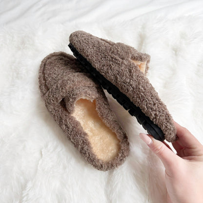 Ava Soft Teddy Slippers