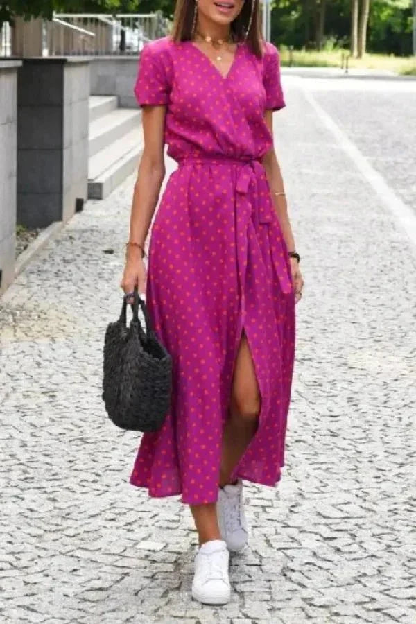 Genevieve Wrap Midi Dress