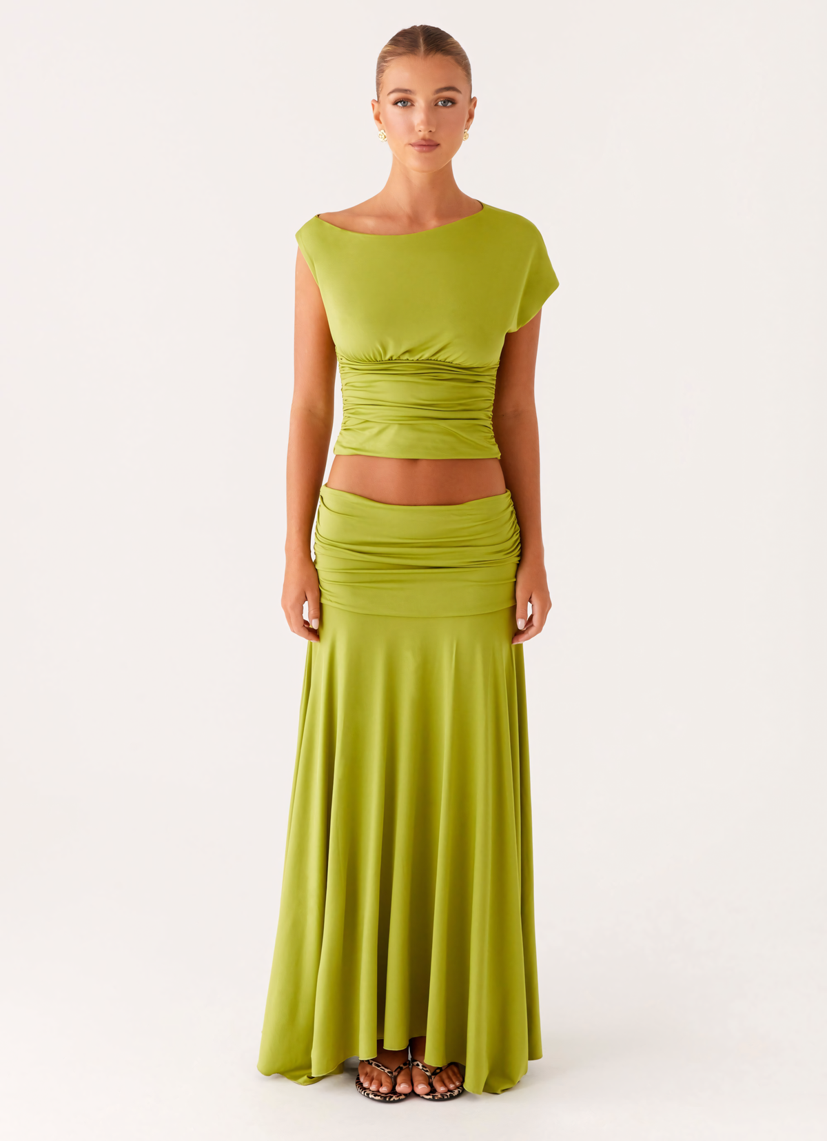 Odette Boat Neck Maxi Dress