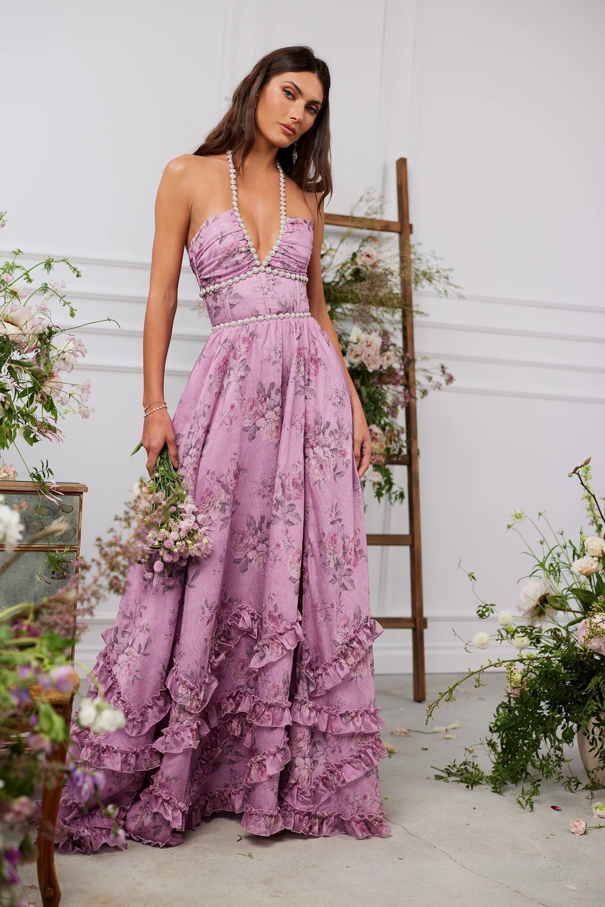 Persephone Halter Maxi Dress