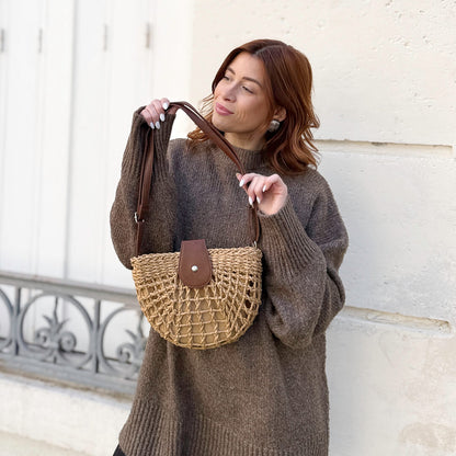 Ella Woven Crossbody Bag