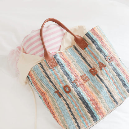 Elise Striped Tote Bag