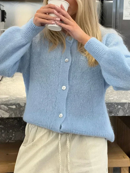 Y2K Knit Casual Cardigan Jacket