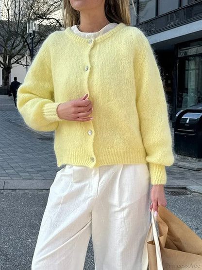 Y2K Knit Casual Cardigan Jacket