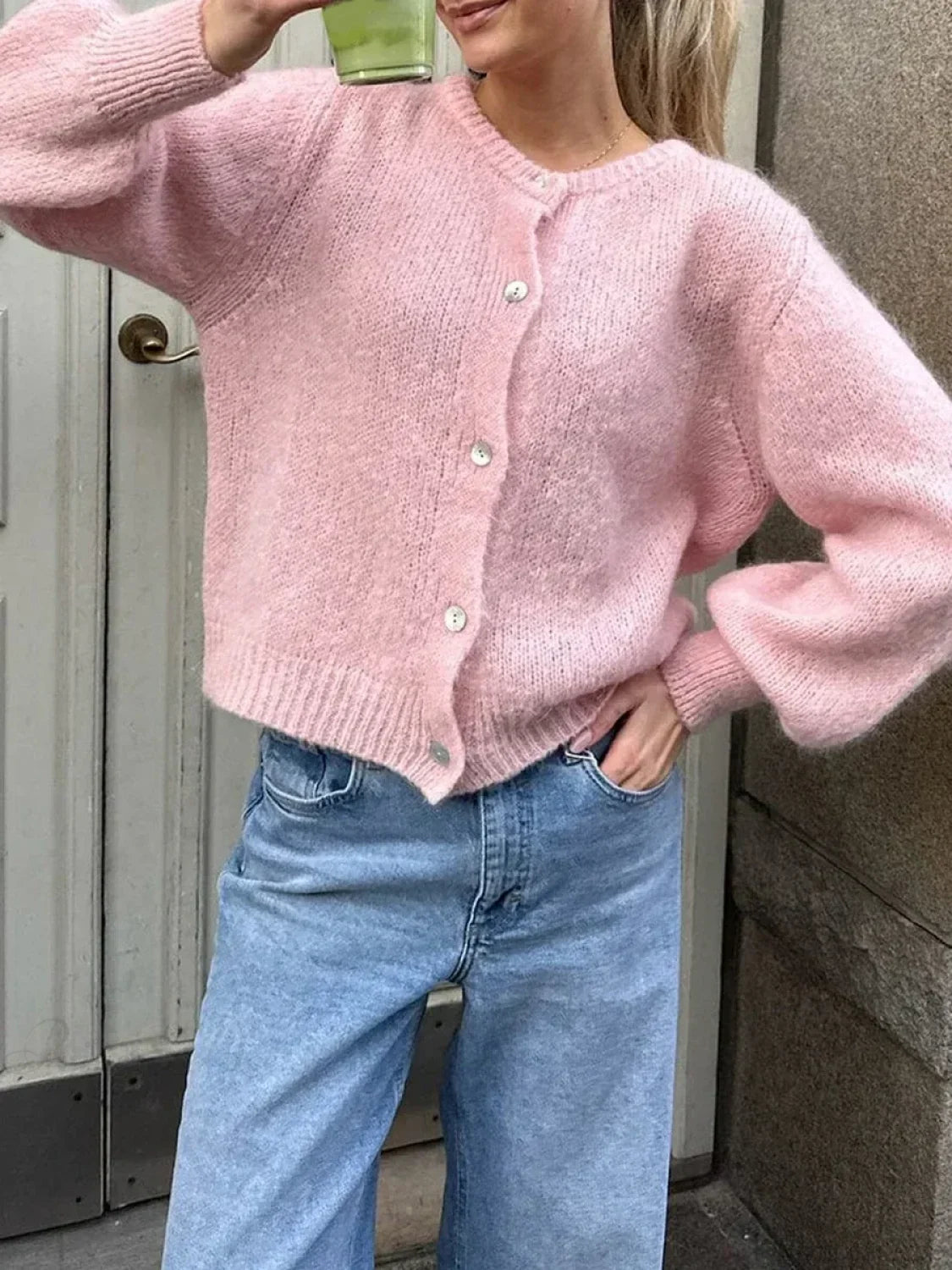 Y2K Knit Casual Cardigan Jacket